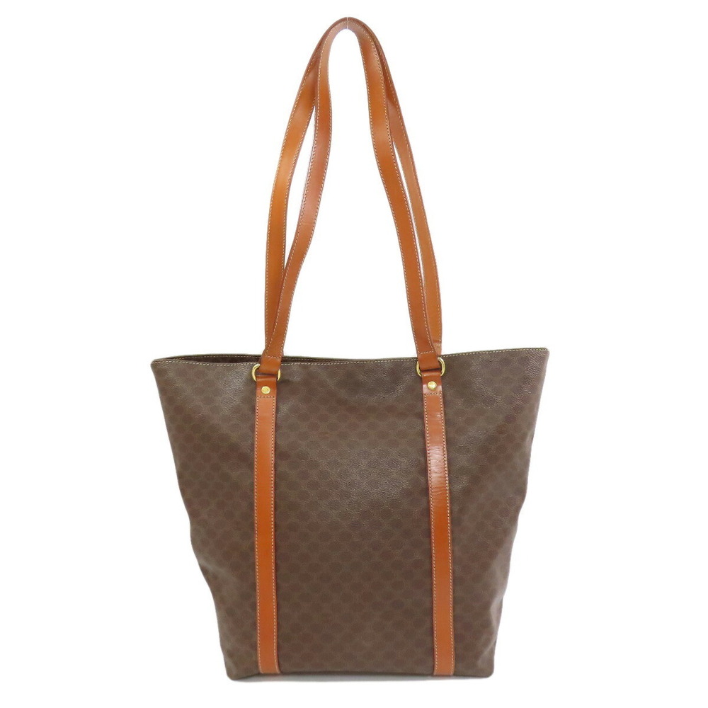 Celine Macadam Leather Brown Tote Bag - Picture 2 of 11